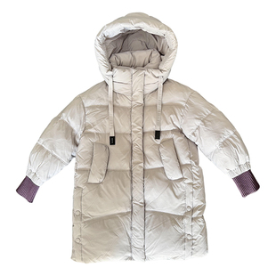 女童羽绒服中长款2025新款加厚90白鸭绒儿童保暖防风冬装外套