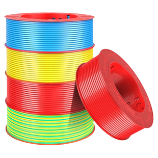 德力西电线阻燃bv单芯硬线2.5 4 6平方家装用铜线铜芯10国标电缆