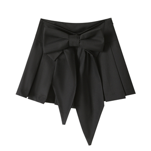 大于诗集 汤姆的梦中情猫 甜美风立体蝴蝶结设计a字高腰半身短裙