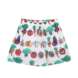 SLAMBLE夏季新款卡通印花满印短裤男女宽松运动速干透气四分裤潮
