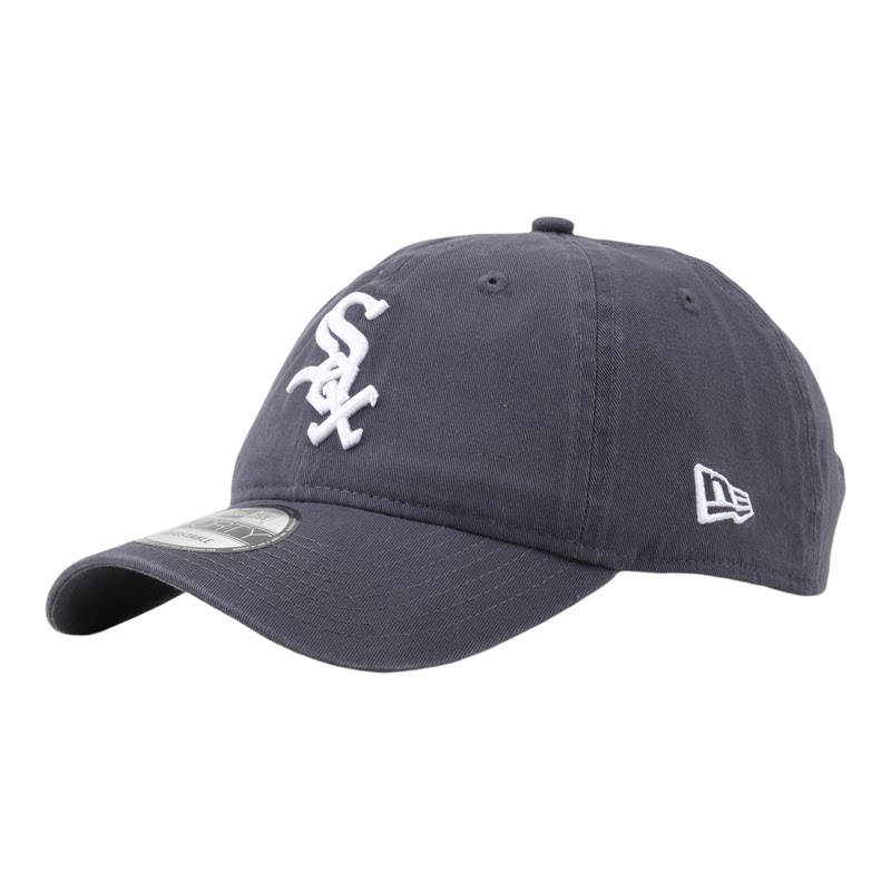韩国代购NEWERA纽亦华MLB球队940软顶大标棒球帽SOX芝加哥白袜灰