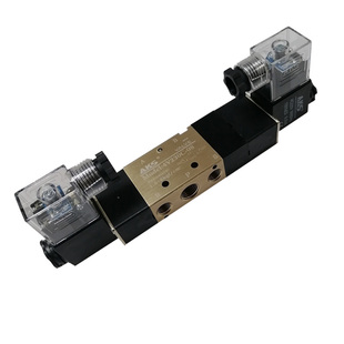 AKS艾克斯电磁阀4V230C-08气动控制阀开关24V电子阀220V三位五通