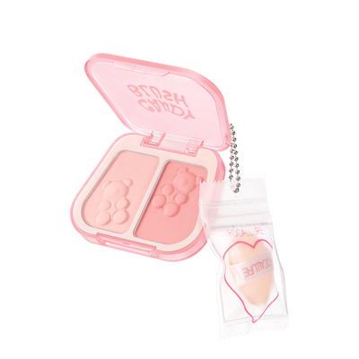 【U先试用】菲鹿儿双色腮红泥膏女官方正品蓝紫膨胀收缩色自然女