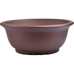 紫砂花盆盆景盆栽绿植花卉大小精品宜兴紫泥浅圆盆适五针松罗汉松