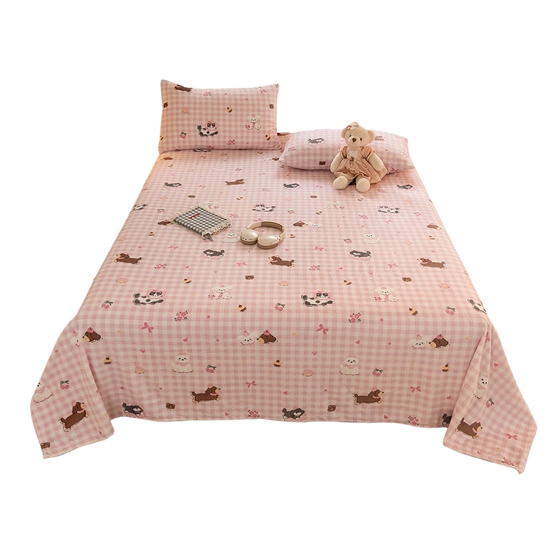 冬季加厚牛奶绒床单单件2025新款宿舍单人加绒法兰珊瑚绒毛绒被单