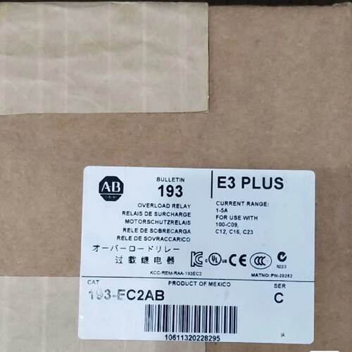 【请询价】AB过载继电器193-EC2AB，全新品，E3 PLU