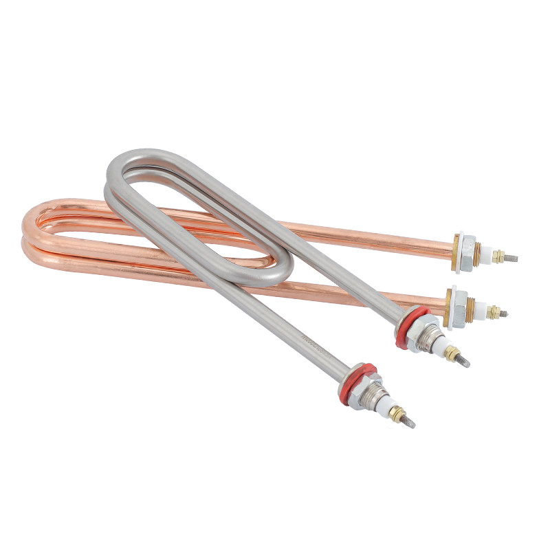 不锈钢加热管220V3kw蒸饭车柜380V4kw电热管烧开水桶水箱铜发热管