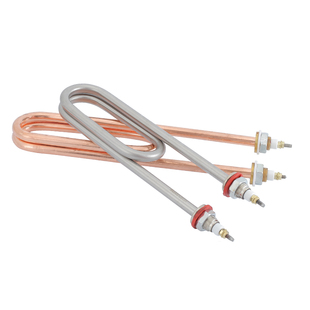 不锈钢加热管220V3kw蒸饭车柜380V4kw电热管烧开水桶水箱铜发热管