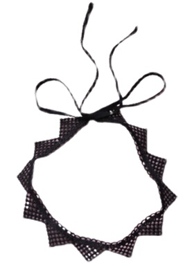 涤纶女不含金属choker颈带项圈