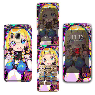 适用三星g1650手机贴纸w2016彩膜g1600g9198包侧边贴2018/2019后盖2017c3600c背膜G9092翻盖机卡通个性痛贴