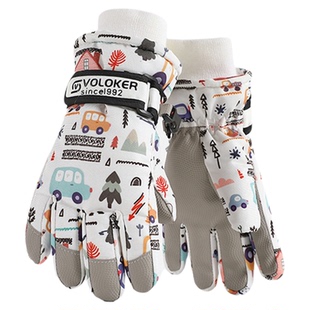 儿童滑雪专用手套冬季小孩雪地保暖防水羽绒女男童冬天玩雪打雪仗