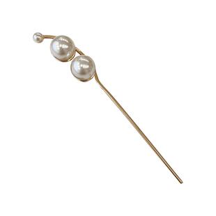 日韩盘发器珍珠发簪发插发夹女百搭盘发工具头饰插梳编发神器簪子