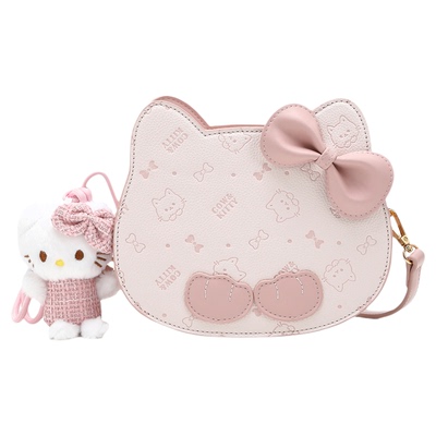 官方正品Cow&Kitty粉色猫头包