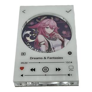 亚克力音乐播放器吧唧砖徽章谷子收纳盒展示架磁吸保护套谷美道具