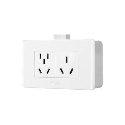 公牛16A三孔明装开关插座面板