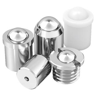 弹簧球头柱塞压入式玻珠法兰碰珠定位珠钢珠不锈钢台阶波珠螺丝