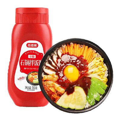 稻稻熊0脂韩式石锅拌饭酱辣酱