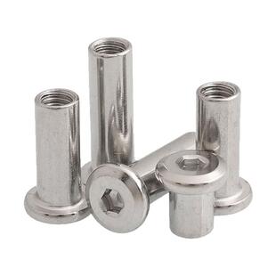 304不锈钢夹板螺母内六角家具对锁字母倒边螺丝帽子M3M4M5M6M8GG