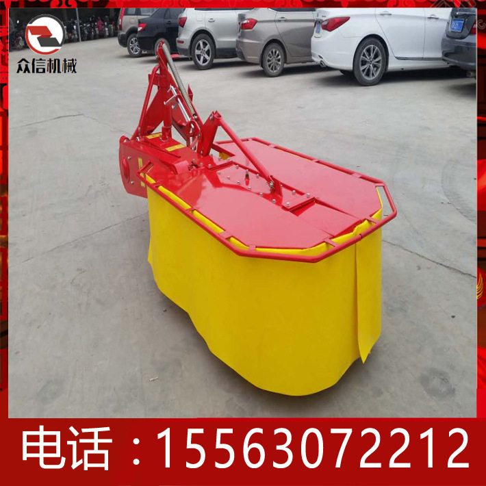 农用多功能圆盘割草机 牧草苜蓿收获机拖拉机带后置圆盘割草机