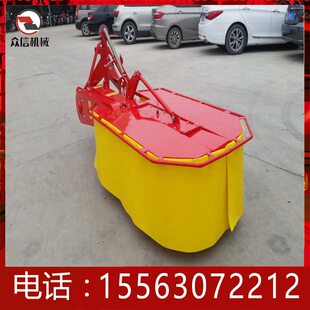 农用多功能圆盘割草机 牧草苜蓿收获机拖拉机带后置圆盘割草机