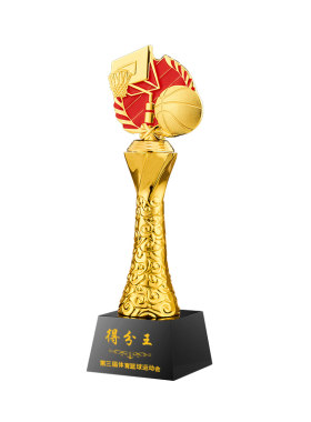 水晶奖杯定制定做创意优秀员工荣誉儿童篮球台球运动订制金属奖牌