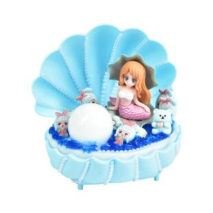 全新贝壳美人鱼立体公仔树脂小配件奶油胶diy手工材料自制饰品