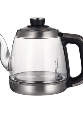 岩板嵌入式烧水壶全自动底部上水壶双孔65mm高硼硅玻璃茶桌专用款