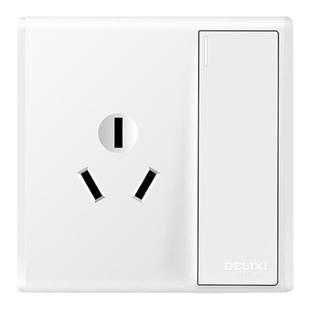 德力西五孔16A插座家用六孔大功率热水器空调面板二位双3孔86暗装