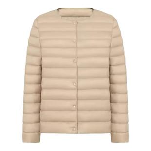 2025秋冬新款内穿轻薄款羽绒服女内胆轻便短款大码圆领白鸭绒外套