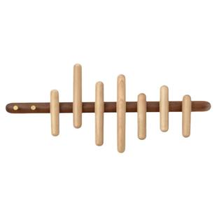 实木挂钩进门玄关免打孔挂衣钩创意客厅装饰挂衣架壁挂木质衣帽架