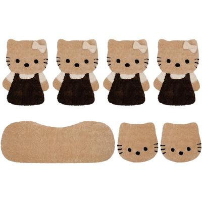 汽车坐垫秋冬毛绒可爱座垫冬季三件套加厚加热车垫新款女神座椅套