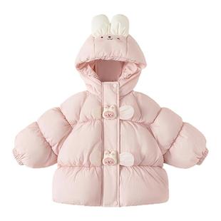 贝贝城宝宝棉服2025冬季新款洋气保暖婴幼儿冬装外套女宝加厚棉衣