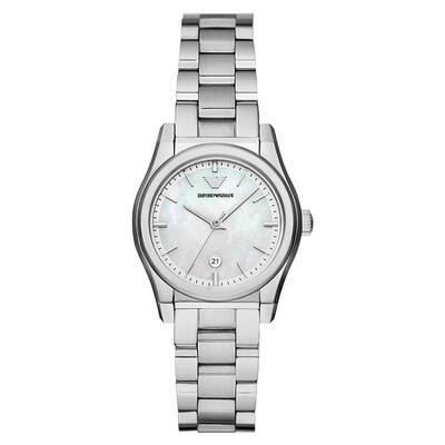 阿玛尼手表白月光石英女士