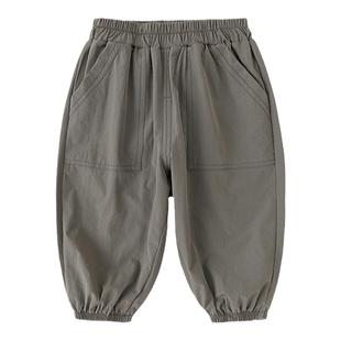 儿童裤子男童春秋工装裤女童休闲裤新款春季宝宝童装长裤小童衣服