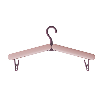 意可可带夹子折叠旅行便携衣架