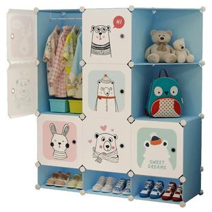 儿童衣柜简易塑料婴儿家用卧室宝宝小衣橱出租房用收纳柜子置物柜