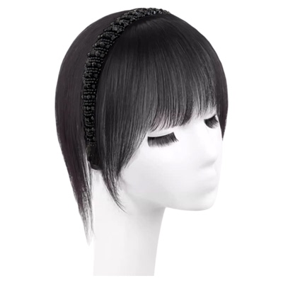 丝奈儿时尚黑钻发箍假发片