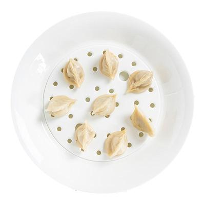 尚韵骨瓷圆形双层餐具沥水盘