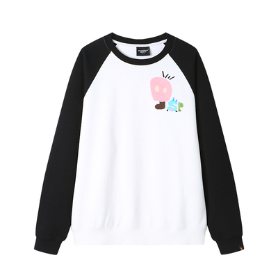 薛之谦dsp小D钩花插肩袖卫衣