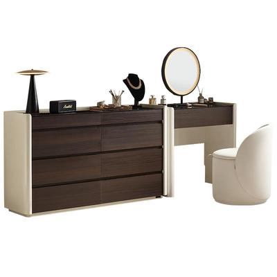 全友家居2025新款化妆桌梳妆台卧室意式轻奢高级感斗柜