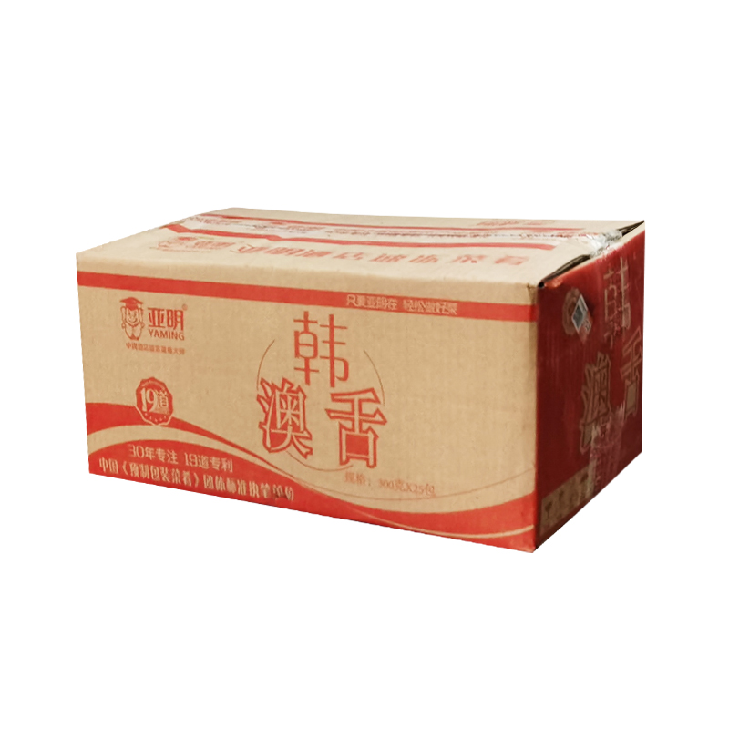 亚明韩澳舌300g/包  酒店特色菜半成品 腌制切片猪舌头整箱商用