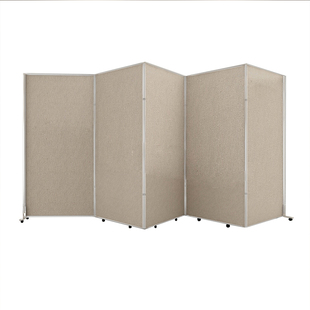 订制幼儿园移动折叠屏风铝合金麻布展板书画作品宣传展架立式落地