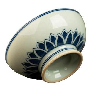 三勤堂主人杯手绘青花虎头内绘普洱杯品茗杯单杯个人高端陶瓷茶杯