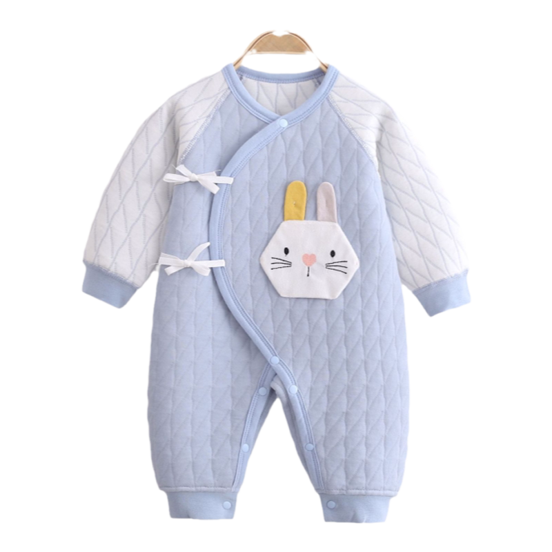 新生的儿连体衣0一3月婴儿衣服初生宝宝秋冬季52码59保暖和尚上衣