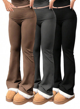 S 60564 Nylon high waist flared yoga pants 尼龙高腰喇叭瑜伽