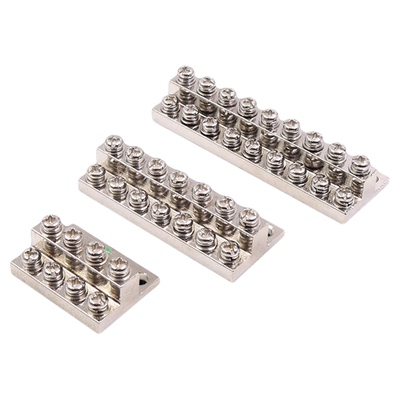 JDG铜接地排4/6/8/10/12/14/16位20双层接地端子排接线铜排A型8+8