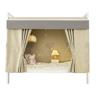 学生宿舍床帘下铺专用遮光帘强遮光滑轨遮挡帘大学寝室下桌帘围帘