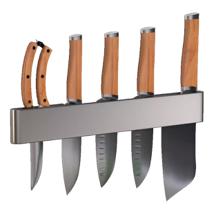 免打孔厨房置物架刀架壁挂刀座收纳架插刀家用置放菜刀架子不锈钢