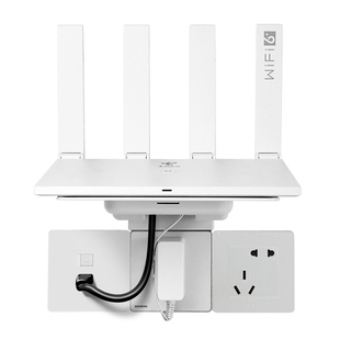 免打孔路由器支架托架 插座支架电线盒子机顶盒置物架子 光猫wifi6路由器收纳盒AX3Pro WS5200客厅卧室放置架