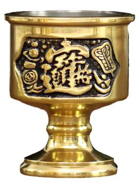 财神爷供奉酒杯供关公财神铜杯